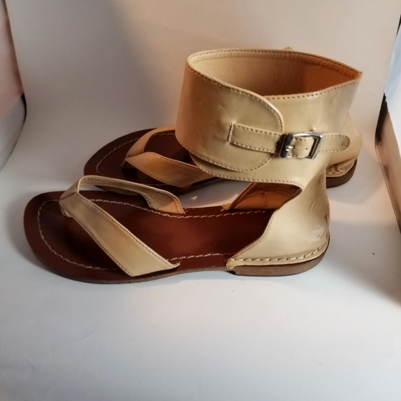 Leather Ankle Strap Sandals - Michael Antonio - Picture 1 of 6